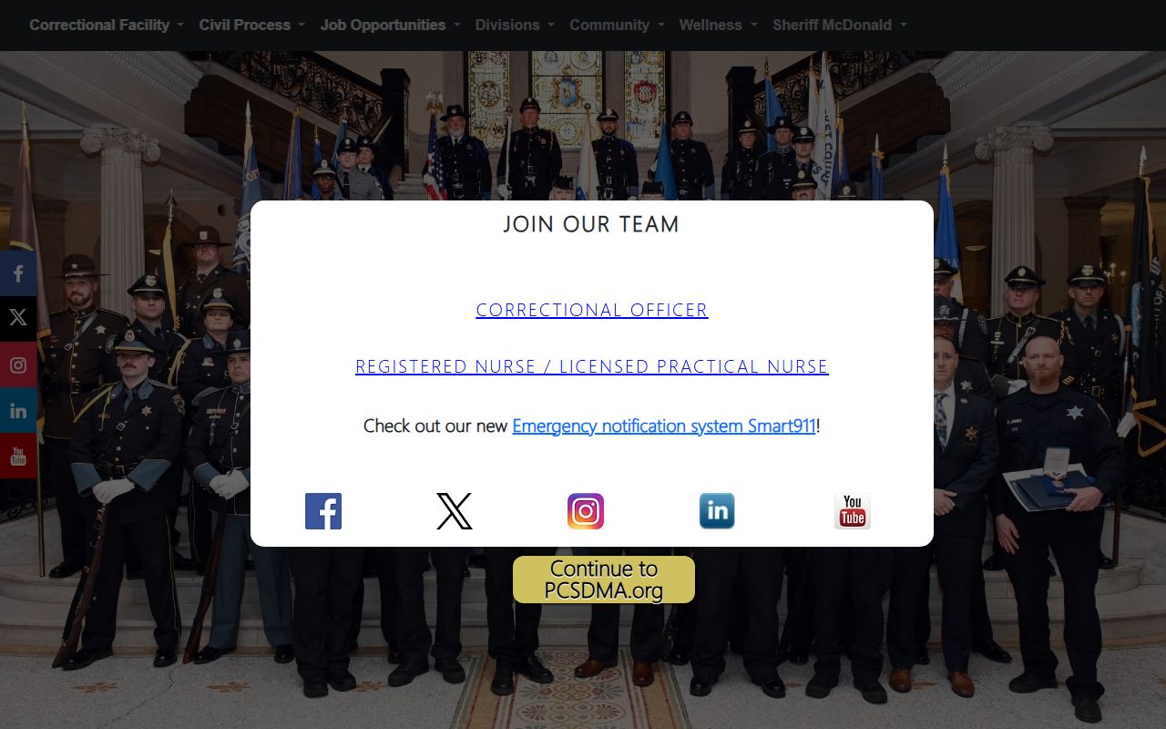 Plymouth County Sheriff homepage for recent arrests